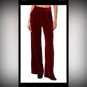 NWT BlankNYC Women's Sneak Peak Velvet High-Rise Pants Trousers Sz XXL Inseam 30